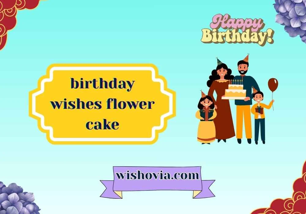 Birthday Flower Cake Wishes for Mom and Dad