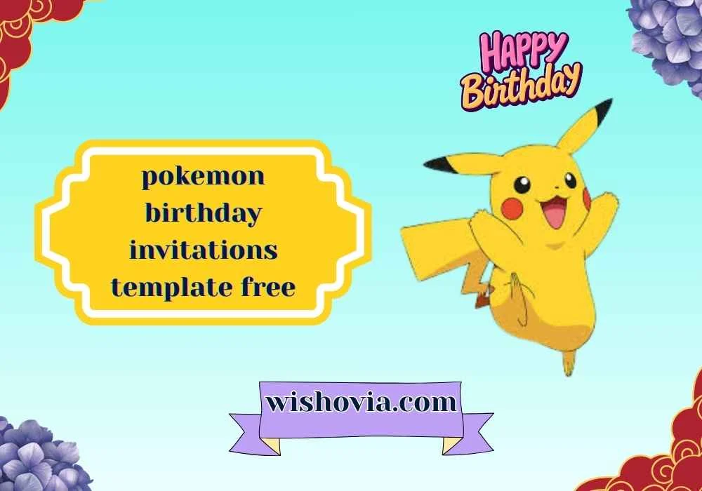 Free Printable Pokemon Birthday Invitation 