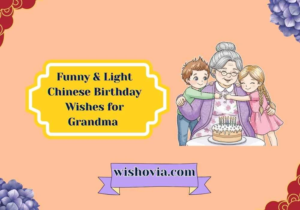 Funny & Light Chinese Birthday Wishes for Grandma 