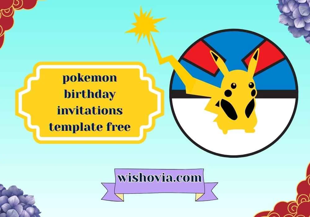 Pokemon Birthday Invitations Template Free for Kids 