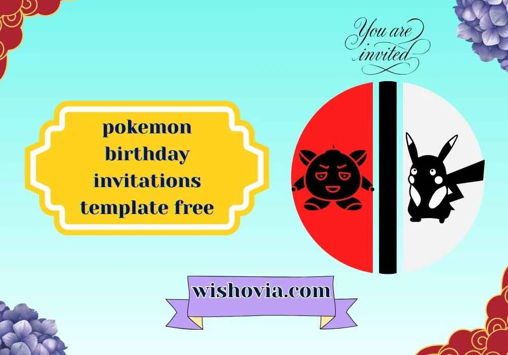 pokemon birthday invitations template free