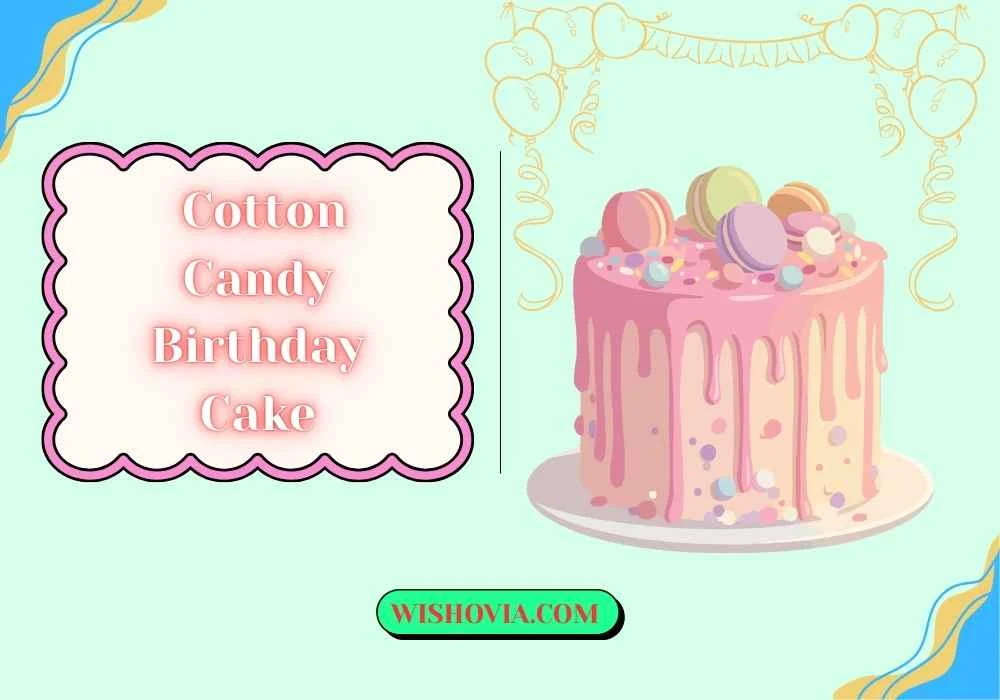 Cotton Candy Birthday Cake for Kids