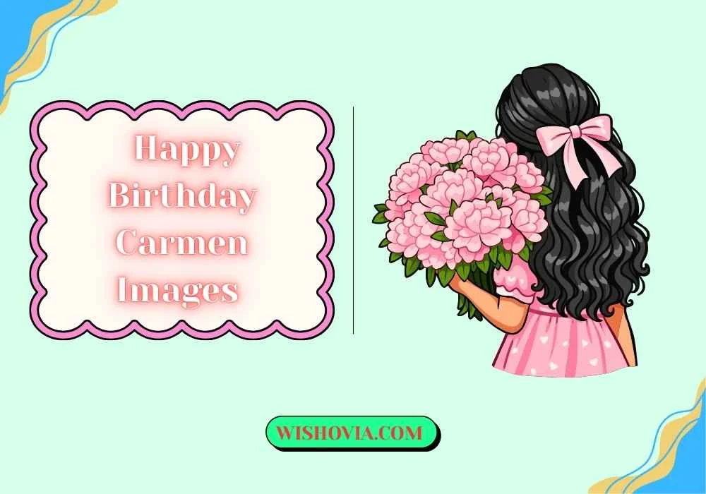 Birthday Carmen Image with Flowers