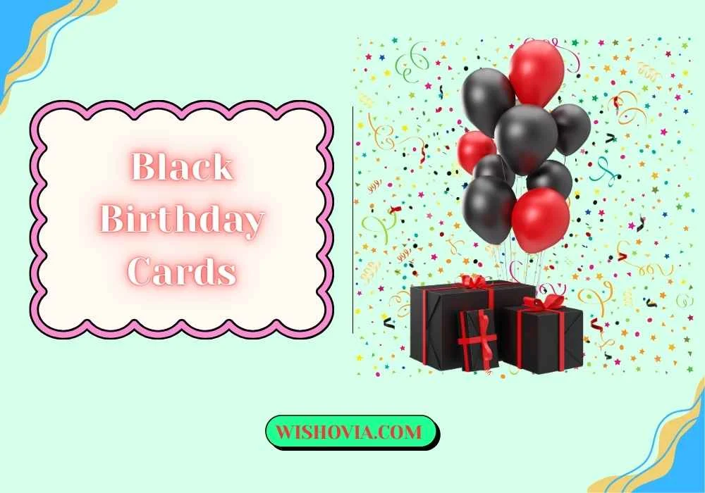 Black Birthday Cards