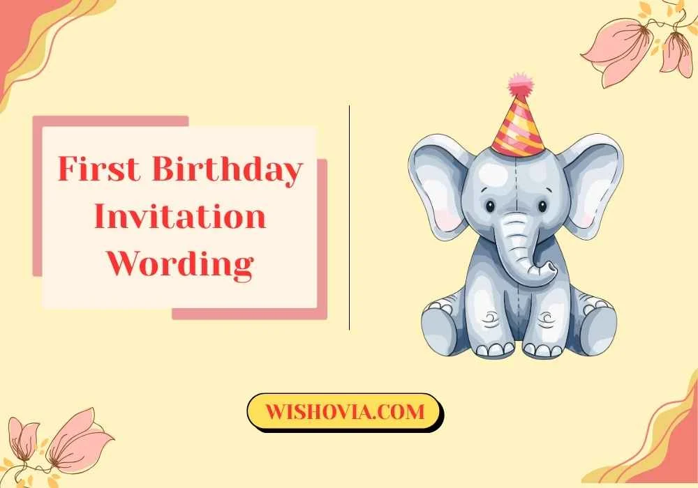 Cute First Birthday Invitation