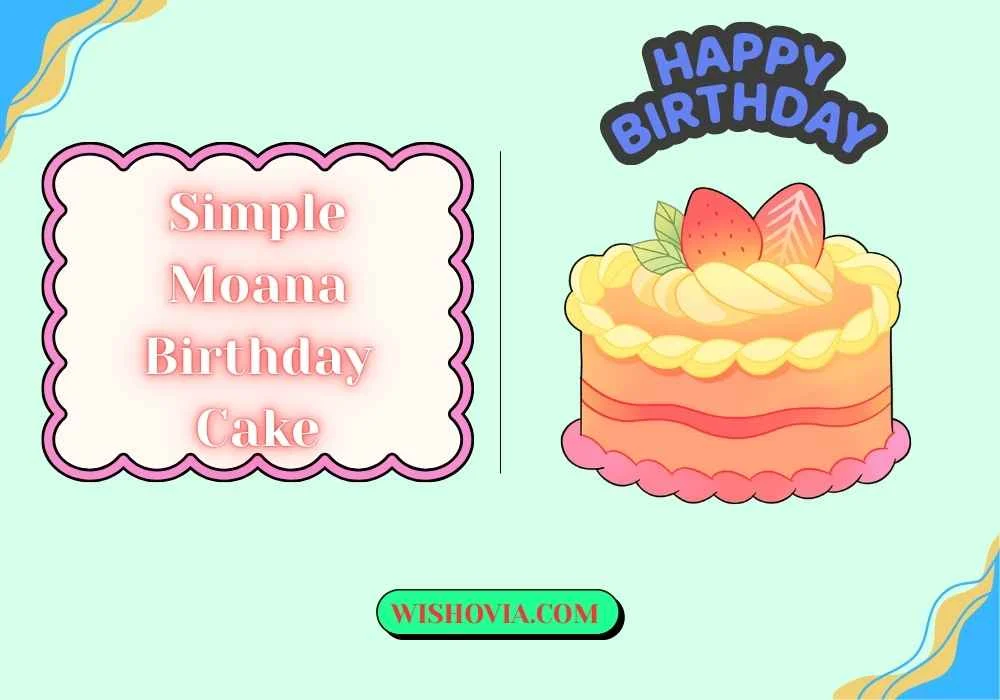 Easy Homemade Simple Moana Birthday Cake