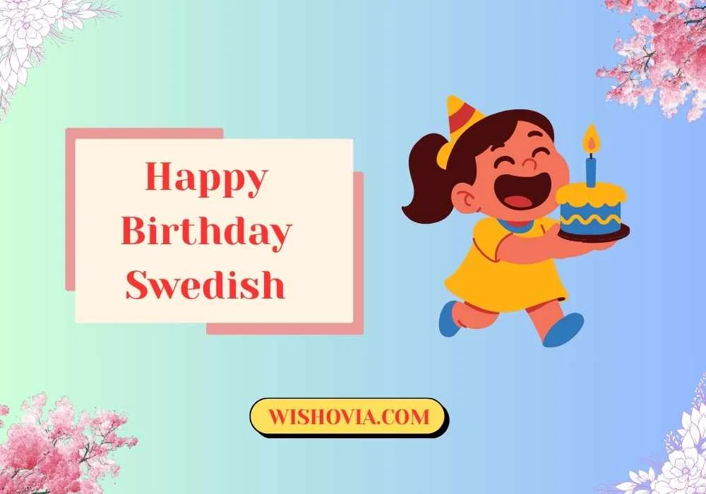 Funny and Light Happy Birthday Swedish 