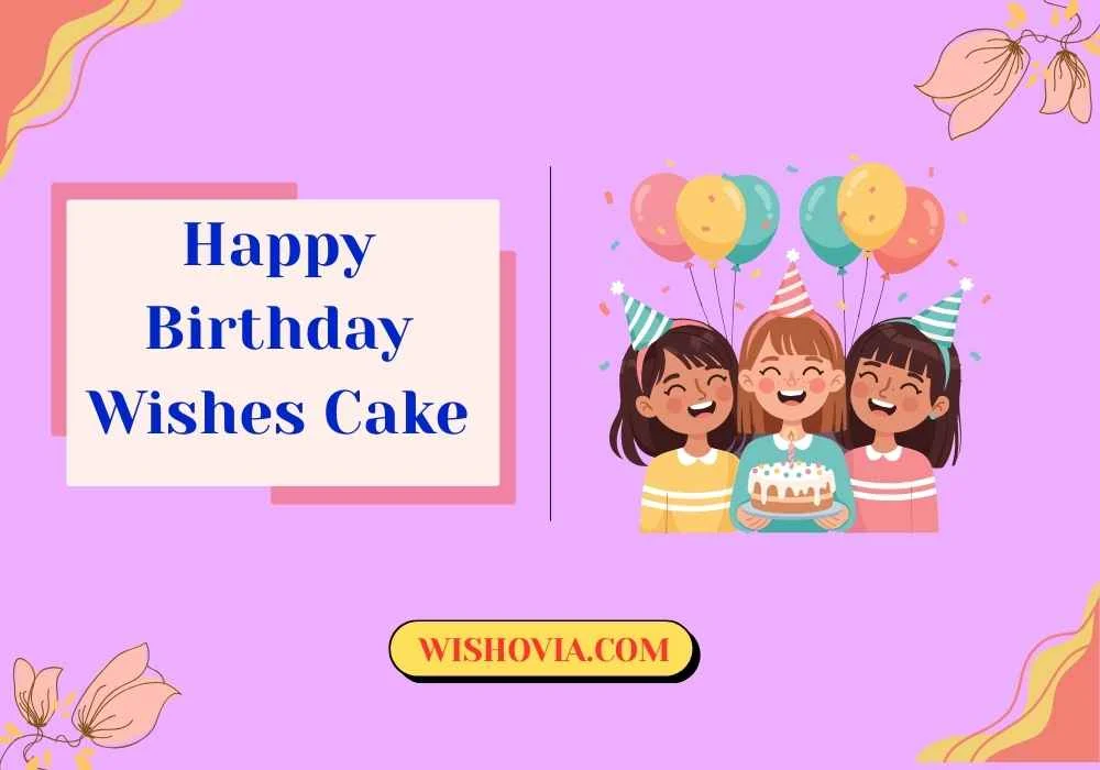 Happy Birthday Wishes Cake for Friends