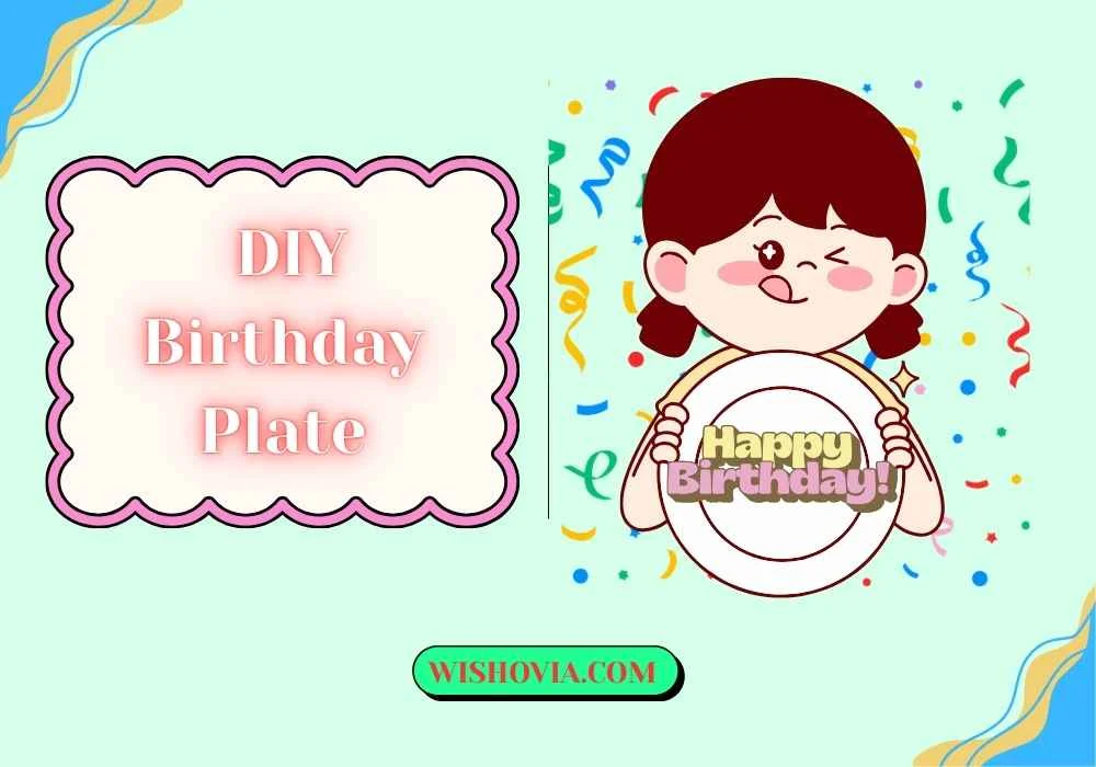 Cute DIY Birthday Plate 