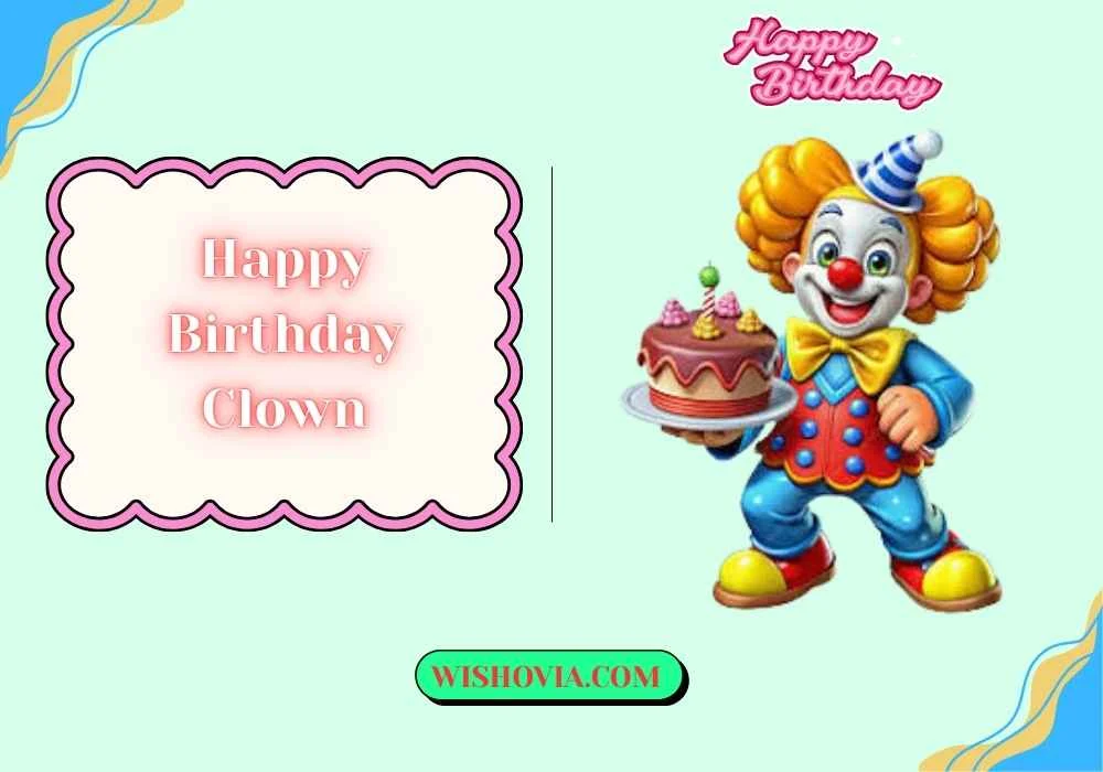Funny Happy Birthday Clown Wishes