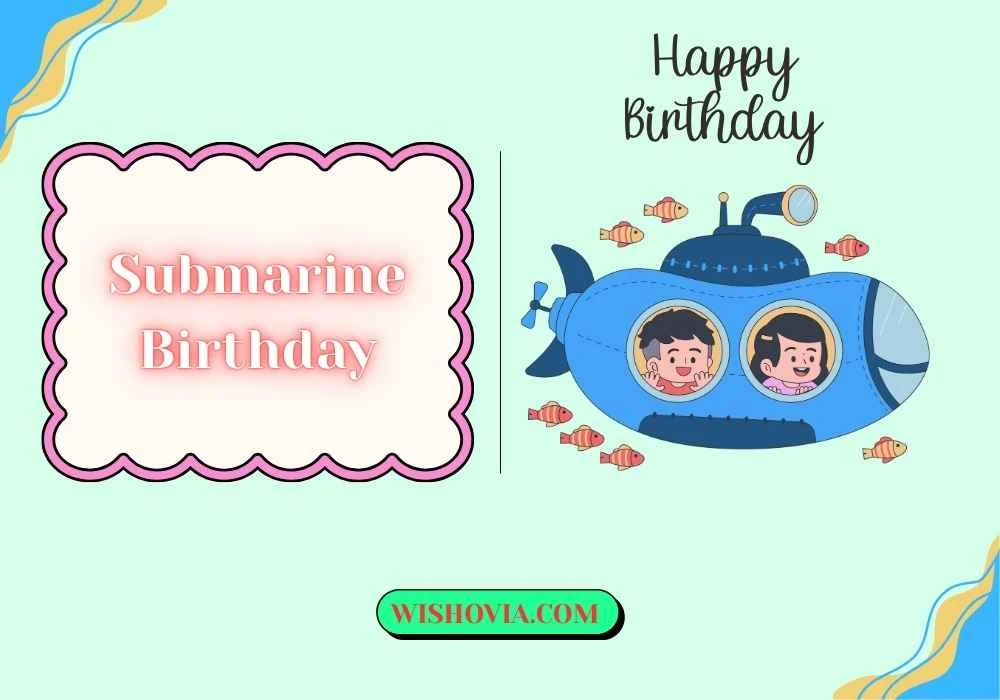 Funny Submarine Birthday