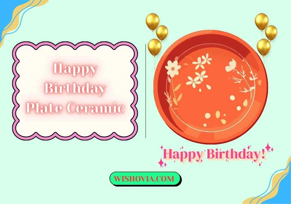 Happy Birthday Plate Ceramic for Kids