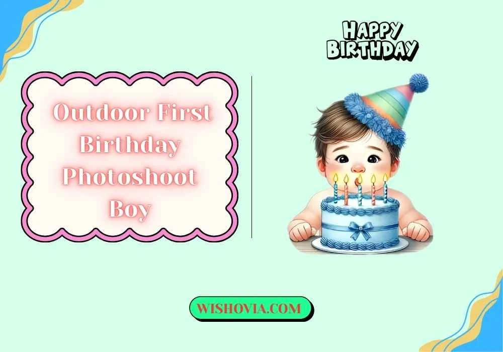 Outdoor First Birthday Photoshoot Boy